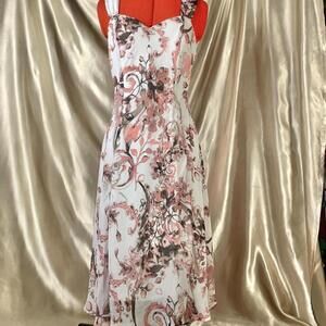 Y2k Watercolor princess-coded sweetheart neckline dress!